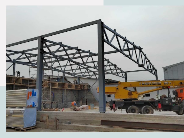 Строительство цехов в Дедовске