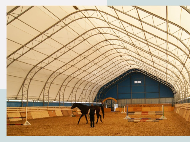 Строительство конных манежей в Дедовске