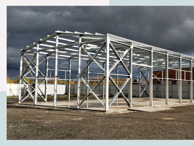 Двускатные ангары в Дедовск от 660 руб. за квадрат