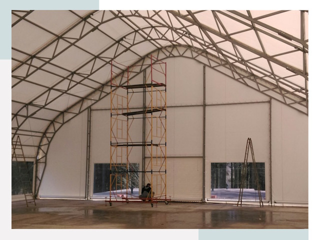 Шатровые ангары в Дедовске