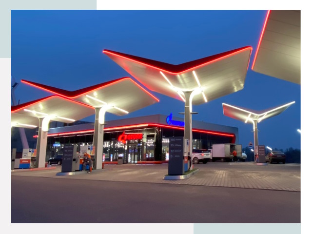 Навесы для АЗС в Дедовске