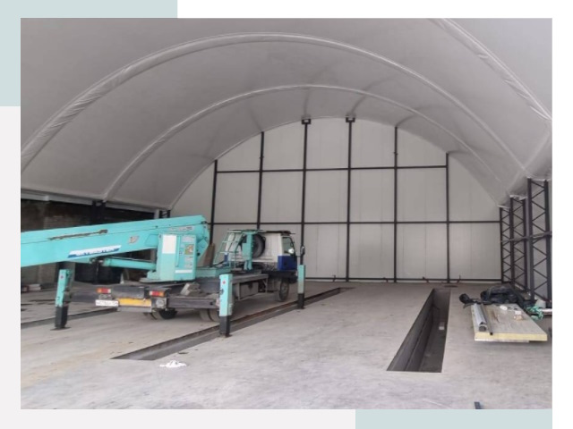 Внутреннее оснащение ангаров в Дедовске