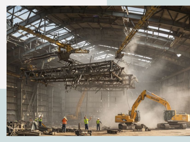 Демонтаж ангаров в Дедовске от 660 руб. за м²