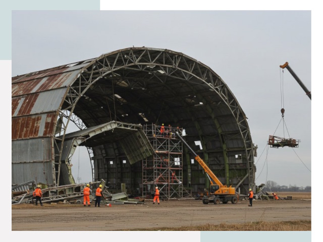 Демонтаж ангаров в Дедовске